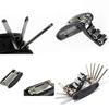 Umfassendes Tragbares Fahrrad 16 in 1 Multifunktions-Radfahren Fahrrad Stahlwerkzeug Reparaturset Kits