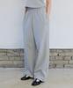 Lense Rs String Wide Sweat Pants Melange Gray