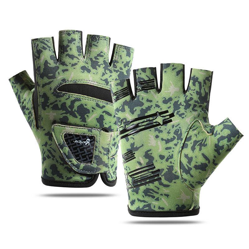 Breathable Non-Slip Sun Protection Fishing Gloves, 3-Finger or 5-Finger Options.