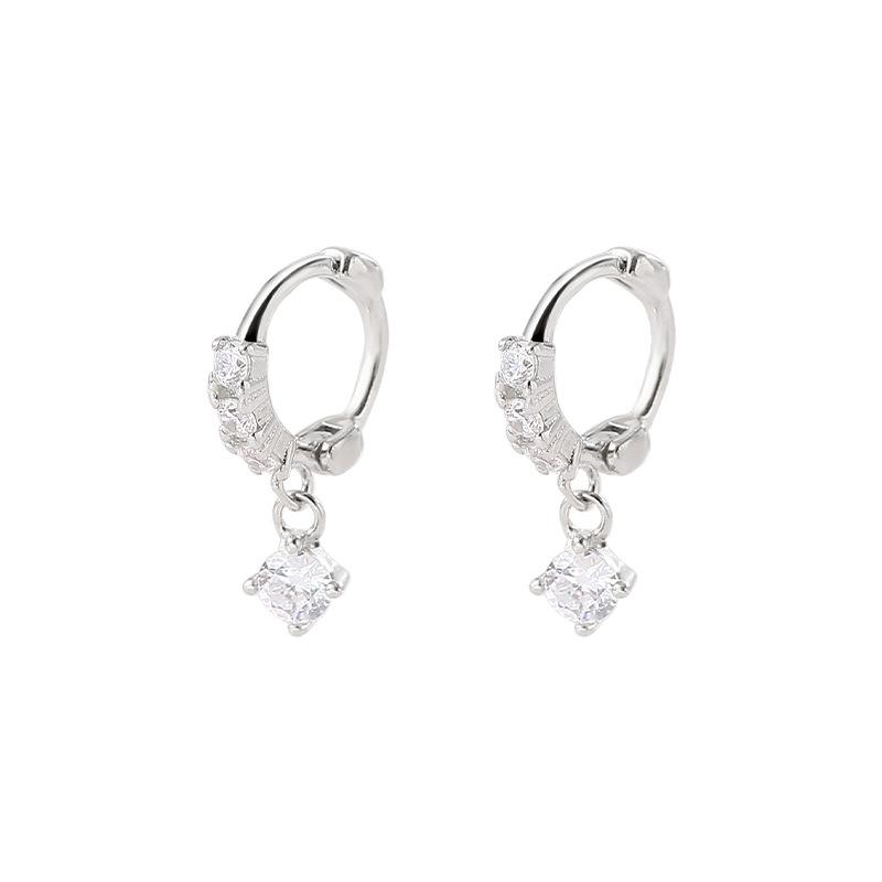 Zircon Ear Cuff Earrings Minimalist Elegant Versatile High-End Cool Hoop Earrings