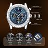 LIGE Luxury Men's Quartz Watch Casual Leather Chronograph Waterproof Sport Business Date Display Men's Wristwatch Clock