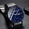 Teenage Ultra-thin Watch Black Business Male Trend Watch Junior Quartz Night Glow Waterproof Electronic Watch Automatic Simple