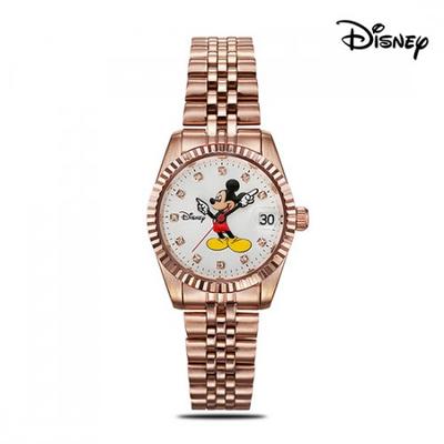 Disney Mickey Timeless 31mm Fashion Cubic Embellished Wristwatch D10231RG