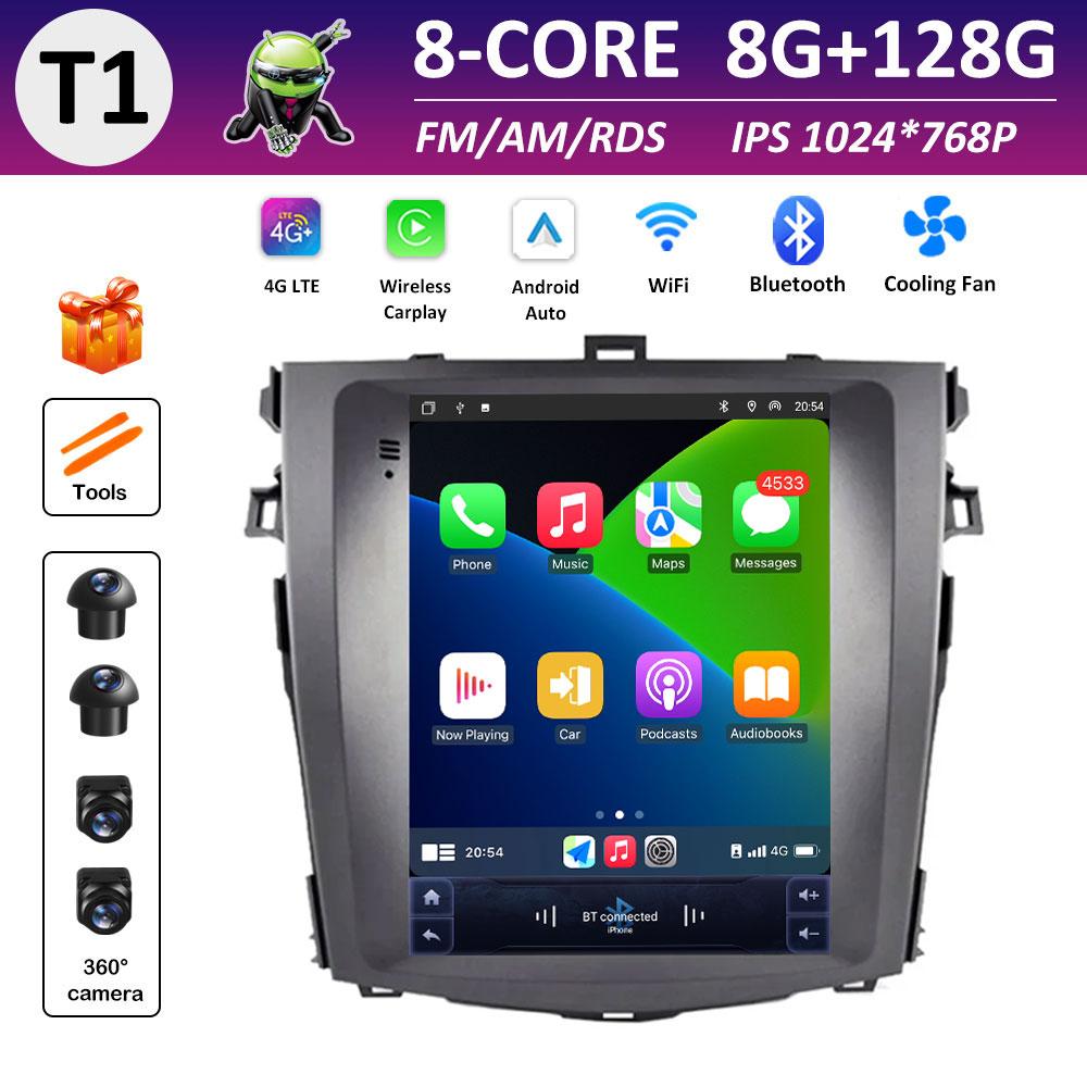 Autoradio DSP Stereo Car Video for Toyota Corolla E140 E150 2007 2008 2009 2010 - 2013 Radio Player Android Smart System No 2din