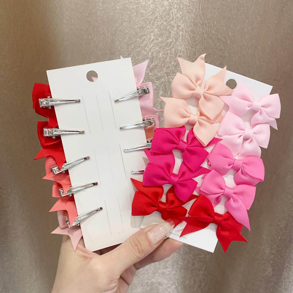 4/10/12Pcs Grosgrain Ribbon Hair Bows With Clip For Cute Baby Girls Colorful Hair Clips Hairpins Barrettes Kids Hair Accessories Quality