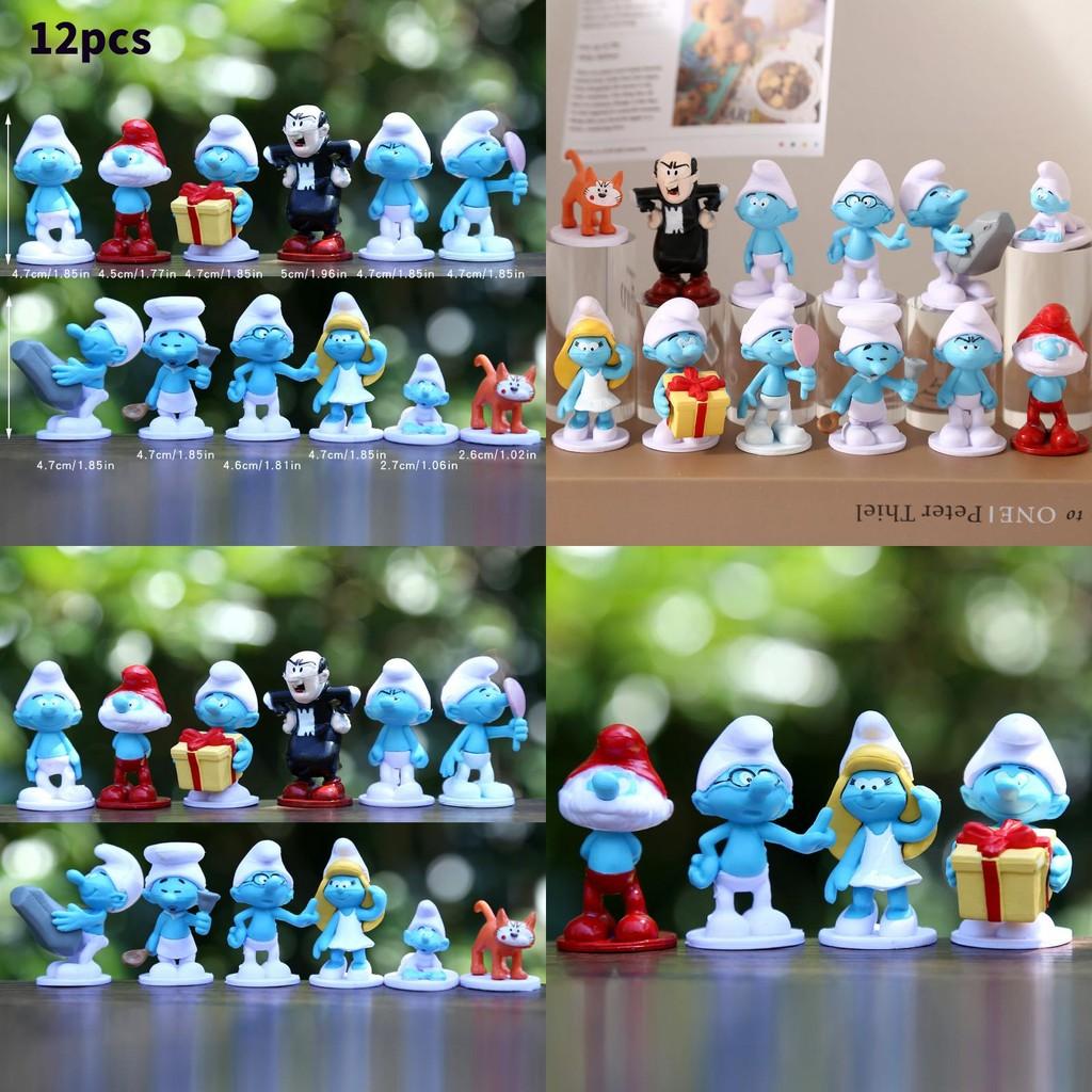 Ștrumfi Jucărie Figurină Personaj PVC Ediție de Colecție Decor Casă Pentru Copii