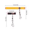 10Pcs 23mm/52mm  Plastic Head Swivel Sea Fishing Balance Strong Pin Hooker Skewer Hook Holder Anti-Winding Tackle Sinker Slides