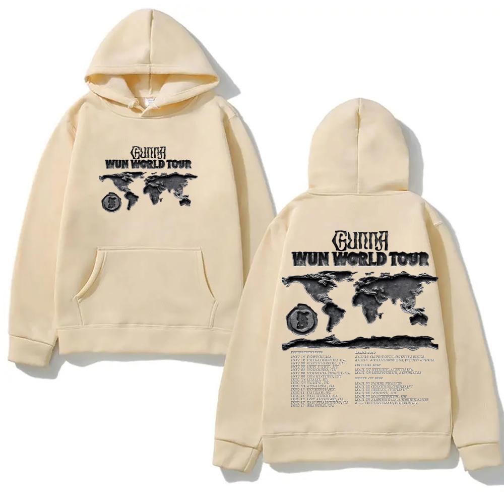 Rapper Gunna WUNNA World Tour 2025-2026 Hoodie Casual High Quality Cartoon Print Moletom with Hooded Fleece Comfortable Hoody