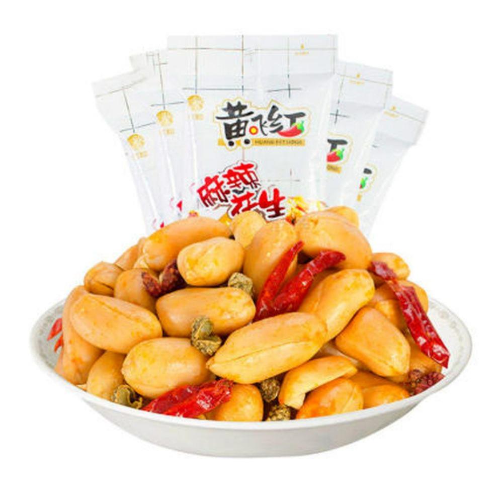 Huang Fei Hong Spicy Crispy Peanut 350g 210g 110g Snack Nut Crunchy Gluten Free 5 Pack