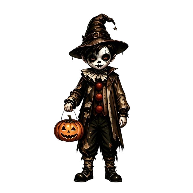 Halloween Schreibtischdekorationen Holz Tischplatten-Display Akzent für Kaminsims, Regal und Party-Dekoration, Ein ausgewählter Stil pro Packung