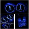 Led Colorful 2pcs Car Cup Holder Pad Mat For Auto Atmosphere Lights