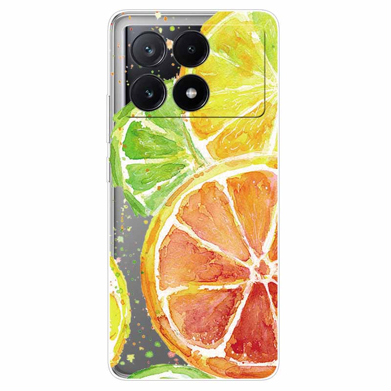 For Xiaomi Poco X6 Pro Case Transparent Cute Soft Silicone TPU Coque for Poco X6 / X6 Pro 5G Phone Cover X 6 X6Pro Clear Shells