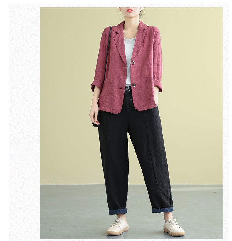 Women's Casual Jacket, Spring Loose Short Suit Jacket