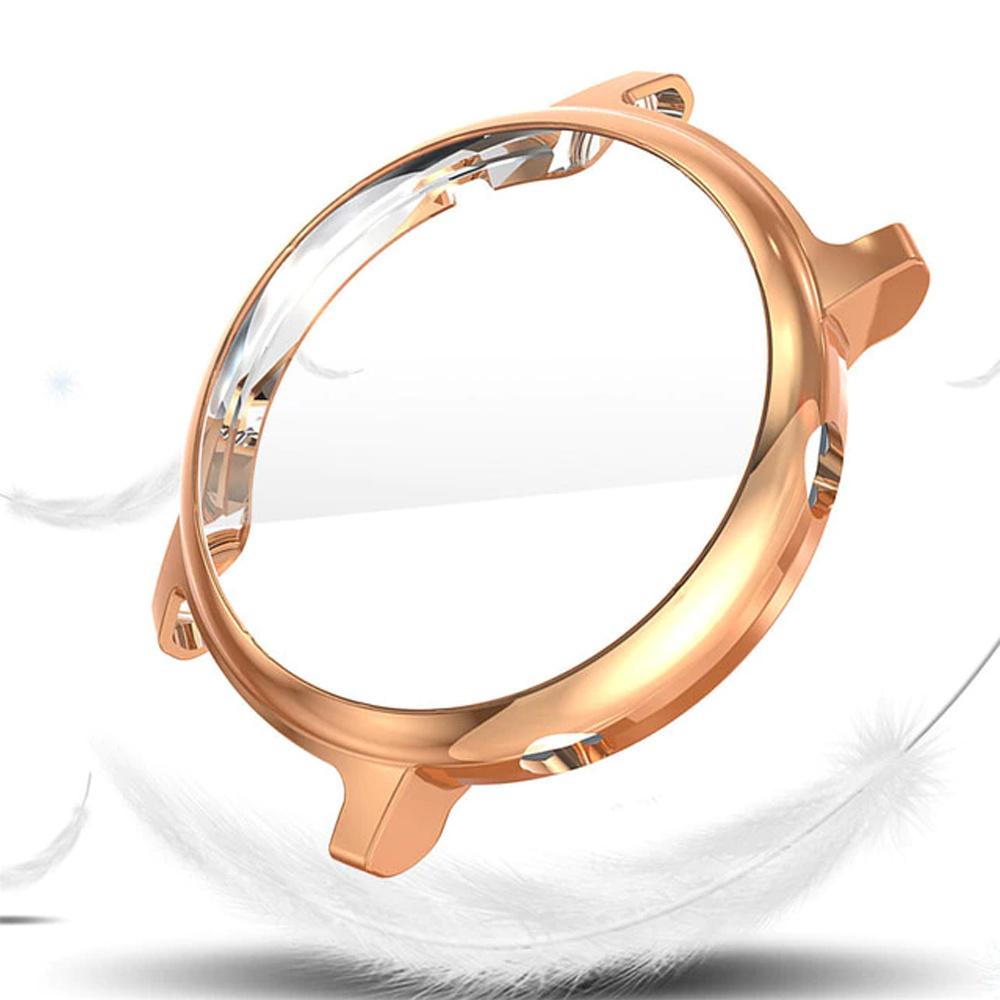 Mailänder Armband + Gehäuse mit Displayschutz für Huawei Watch GT 2 46mm, Roségold