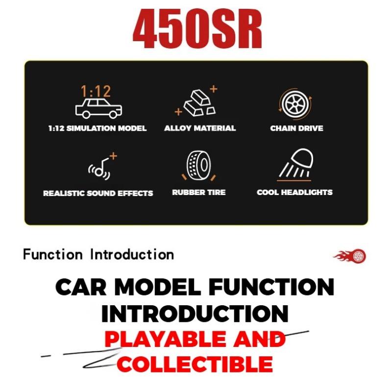 1/12 Scale CFMOTO 450SR RACE REPLICA Alloy Metal Diecat Model Motorcycle Sound & Light High Simulation Collection Ornaments Gifts Boy