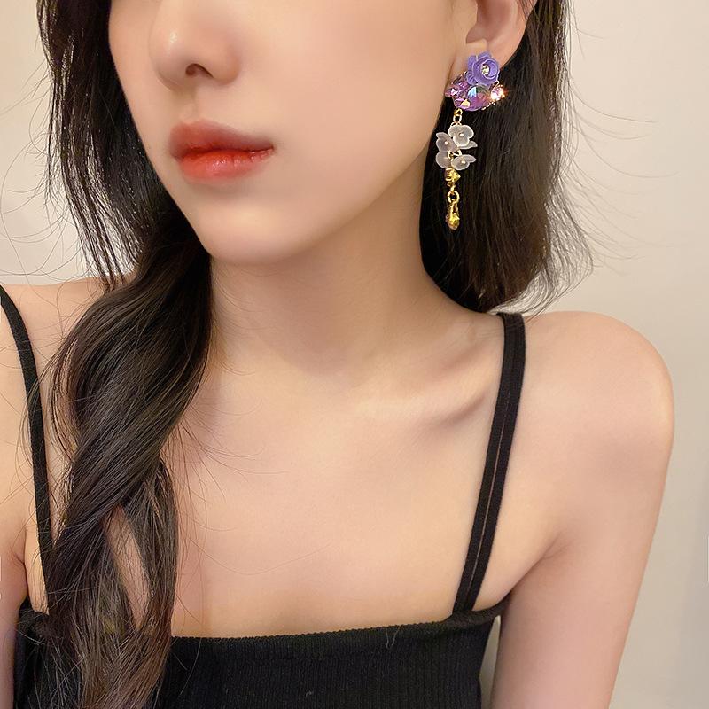 Love Flower Earrings Ins Fashion Elegant Earrings for Women