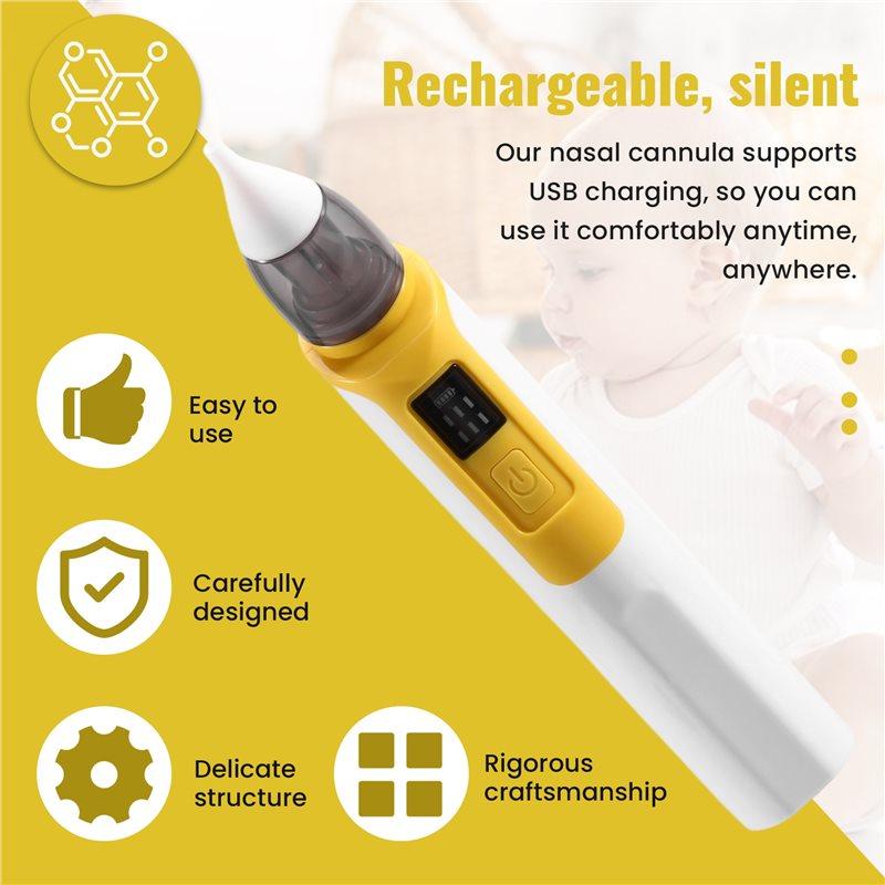 A71Z Baby Electric Nasal Aspirator Rechargeable Electric Nasal Aspirator Low Noise Baby Nose Cleaner