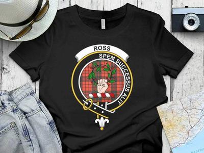 Clan Ross Crest Tartan T-Shirt & Sweatshirt