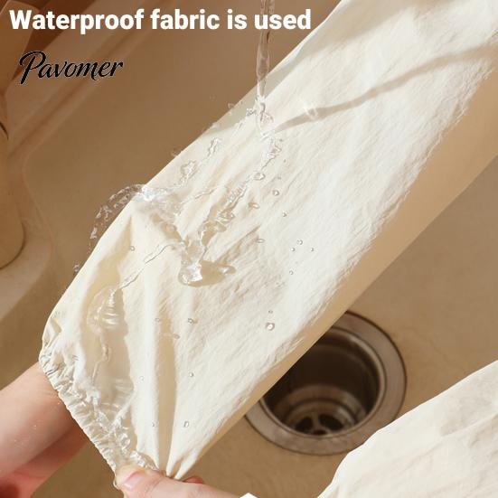 Reusable Sleeve Protectors for Cooking 2Pcs Waterproof Housework Sleeves, Kitchen Arm Elastic Cuff Oversleeves Water Resistant Sleeves Cleaning
