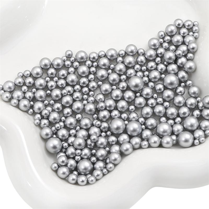 200Pcs No Hole 3-8mm Colorful ABS Round Imitation Pearl Beads for DIY Jewelry Craft Making Home Decoration Art Faux Pearls for Vase Fillers