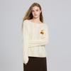 She-Picture Playful Pumpkin Cable Knit Sweater