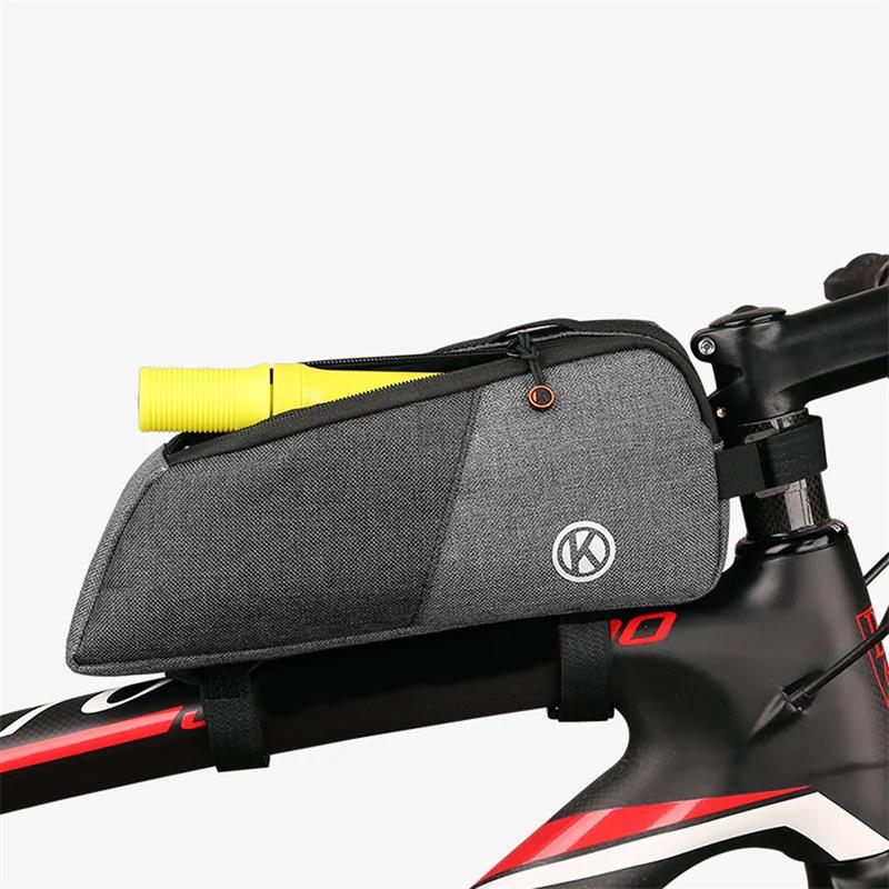 Frame Front Top Tube Large Capacity Waterproof MTB Bike Triangle Pouch Phone Case Beam Pack Cycling Accessories