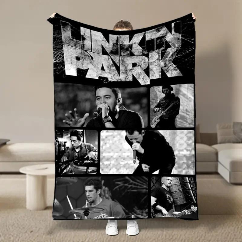 Rock Band L-Linkin Cool P-Park Blanket Soft Fluffy Throw Luxury Blanket Throw Kid Adult Sofa Bed Blanket Cover Travel Throw Gift