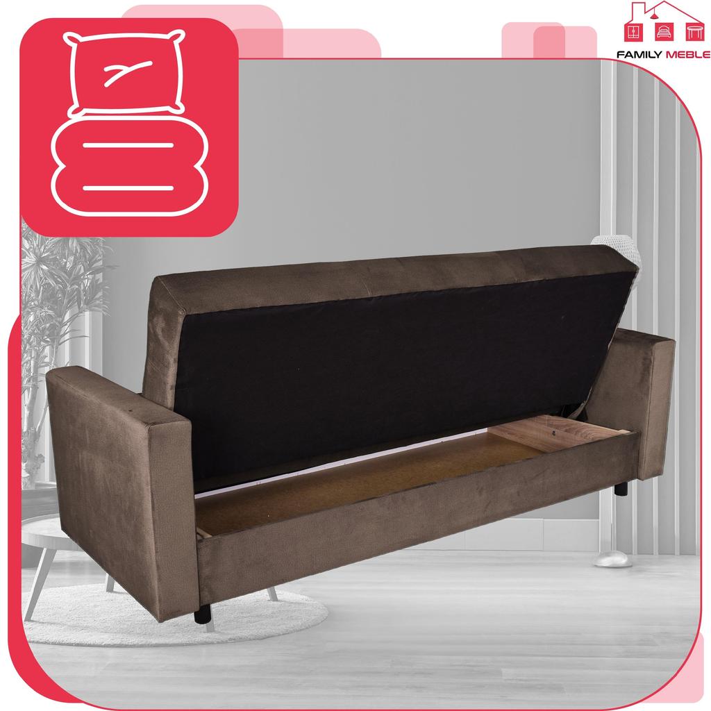 Entspannungsmöbelset Alicja Ausklappsofa Sofa Sessel Family Möbel beige
