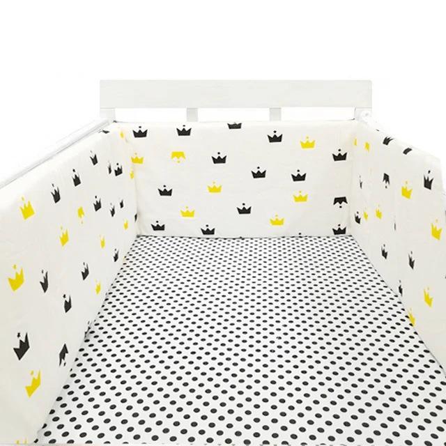 Cross-Border All-Cotton Baby Bed Surround: Removable, Washable, Anti-Collision, Anti-Pinch Guardrail