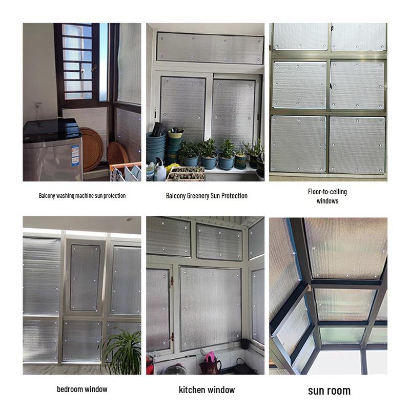 Upgraded Window Insulation Film: Double-Sided Aluminum Pearl Cotton Film