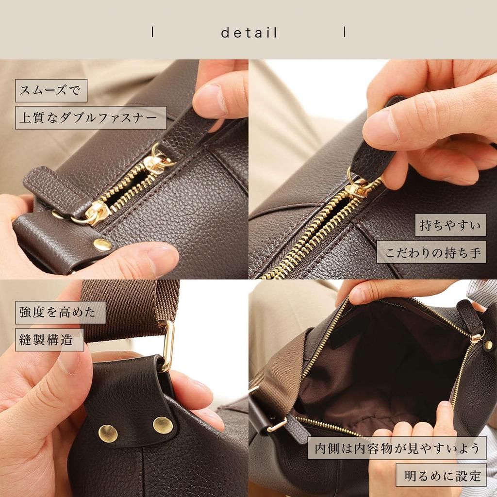 Blue Cynthia Crossbody Bag Genuine Leather Large Capacity Lightweight 3D Design Shoulder Bag One Shoulder Waist BB7 [BLUE SINCERE] Men's