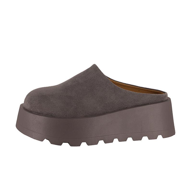 

Women s retro home outdoor cushioning arch support not tired feet non-slip stirrup lightweight comfortable slippers 35 сірий колір