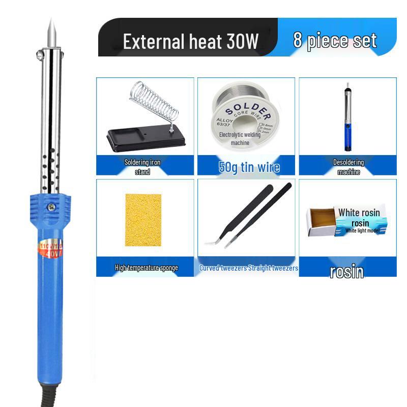 Set Fier de Lipit Electric 40W/60W cu Mâner de Cauciuc Izolat Termic și Unelte, 220V