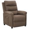 Day and Night - Day and Night Reclining Massage Chair In Taupe Gray Fabric