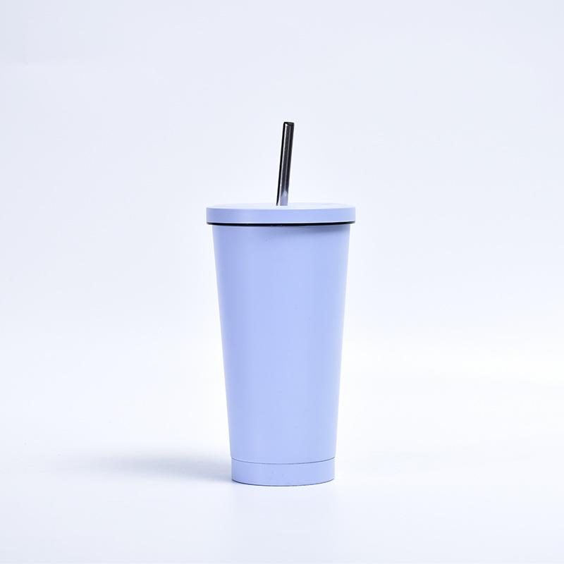 Stainless Steel Mug Large Capacity with Suction Cup Portable Outdoor Car Mug Simple Solid Design