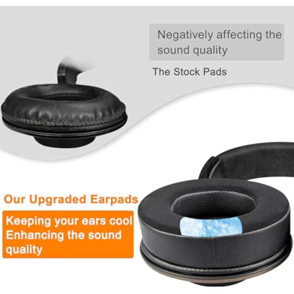 SOULWIT Cooling Gel Pad Earpads for AKG Pro Audio K52 K72 K92 M220 K240 K241 K242 K271 K272 K340 ...