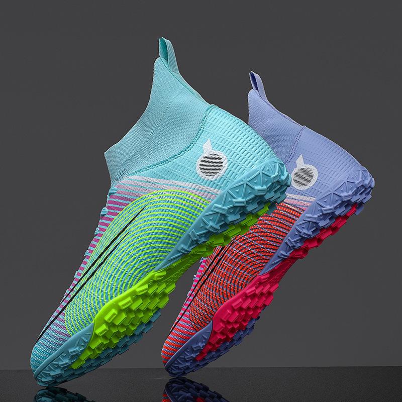 

Туфли для футбола мандаринки мужские с шипами и длинными шипами, обувь для мальчиков, детей, студентов, высокие, футбольные, кожаные, для тренировок с мячом 45