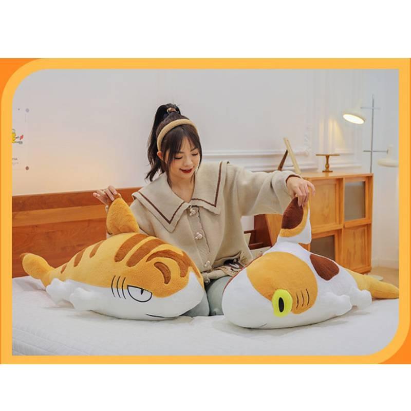 Shark Cat Plush Toy Cartoon Animal Stuffed Dolls Room Decoration Gifts Kids