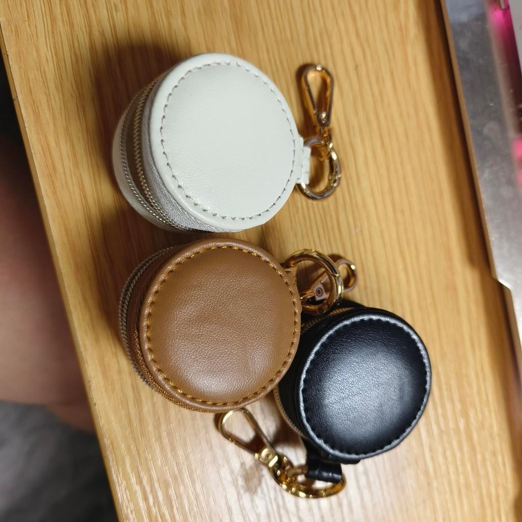 Mini Jewelry Storage Box Portable Travel Zipper PU Multi-Layer Earring Necklace Storage Case Ring Organizer Jewelry Display Case
