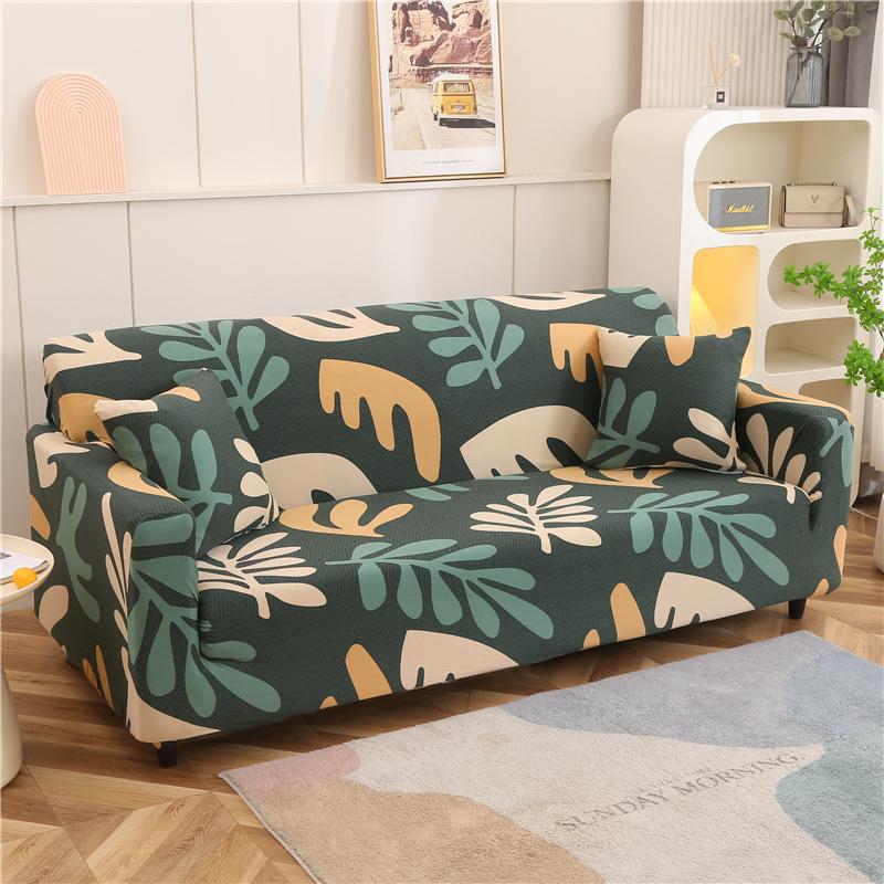 1 /2 /3 /4 Seater Geometry Sofa Cover Stretch Spandex L Shape Sofa Covers Cartoon Chaise Longue Couch Slipcover Furniture Protector