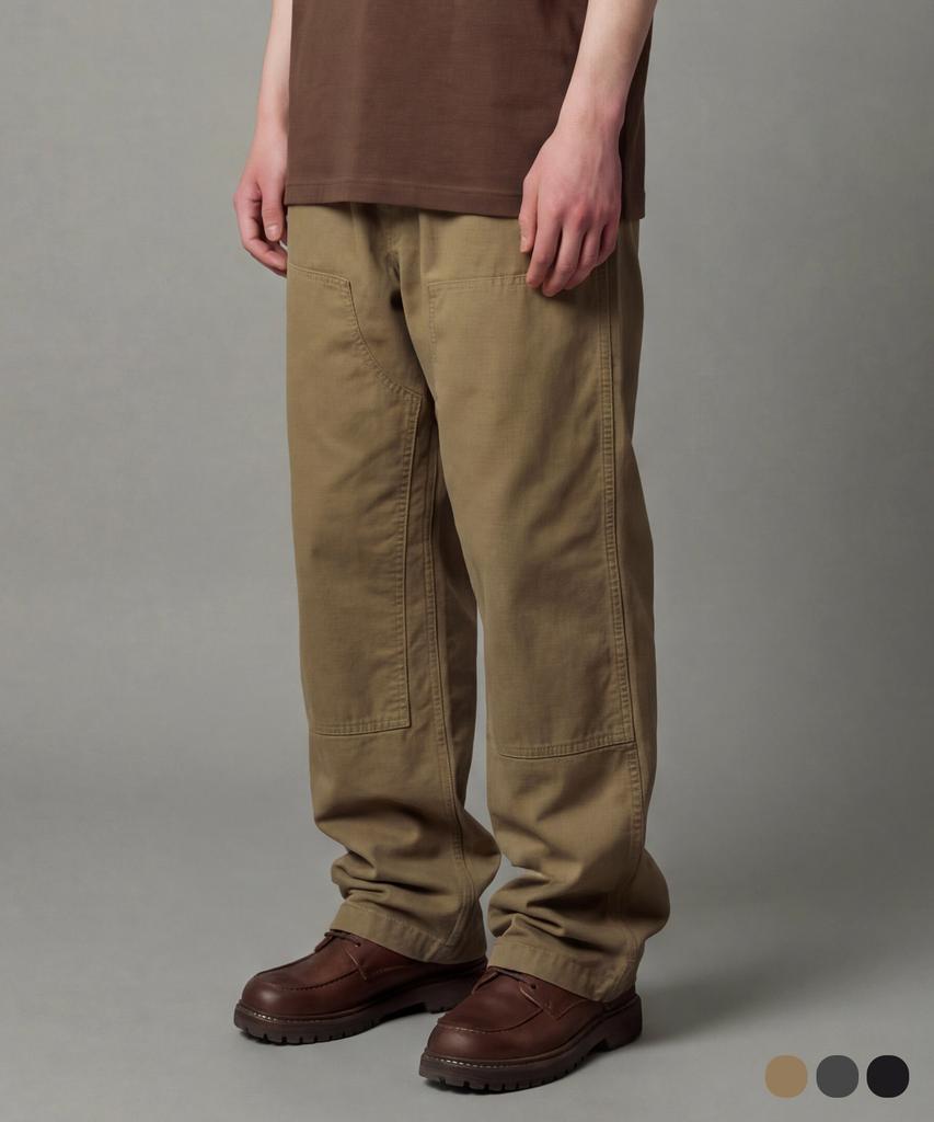FP142 Roots Double Knee Work Pants Khaki Beige Sjlp1559
