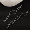 Minimalist Long Wavy Fringe Earrings Women Able Hanging Earrings High-End Jewelry Minimalist Accessories Gifts