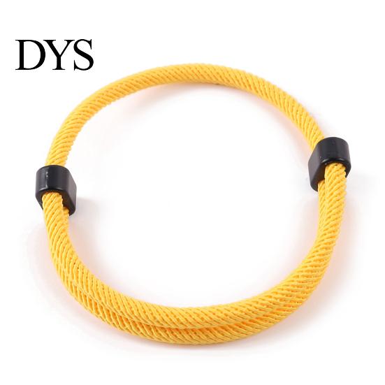 Durable Nylon Bracelet Men Rope Adjustable Braided Casual Solid Commuting Wrist Accessory Color String Friendship Wristband Gift for Boyfriend Brother