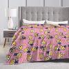 Aggretsuko Soft Warm Blanket  Girls Boys Plush Throw Blanket Print Bedroom Flannel Bedspread Sofa Bed Cover
