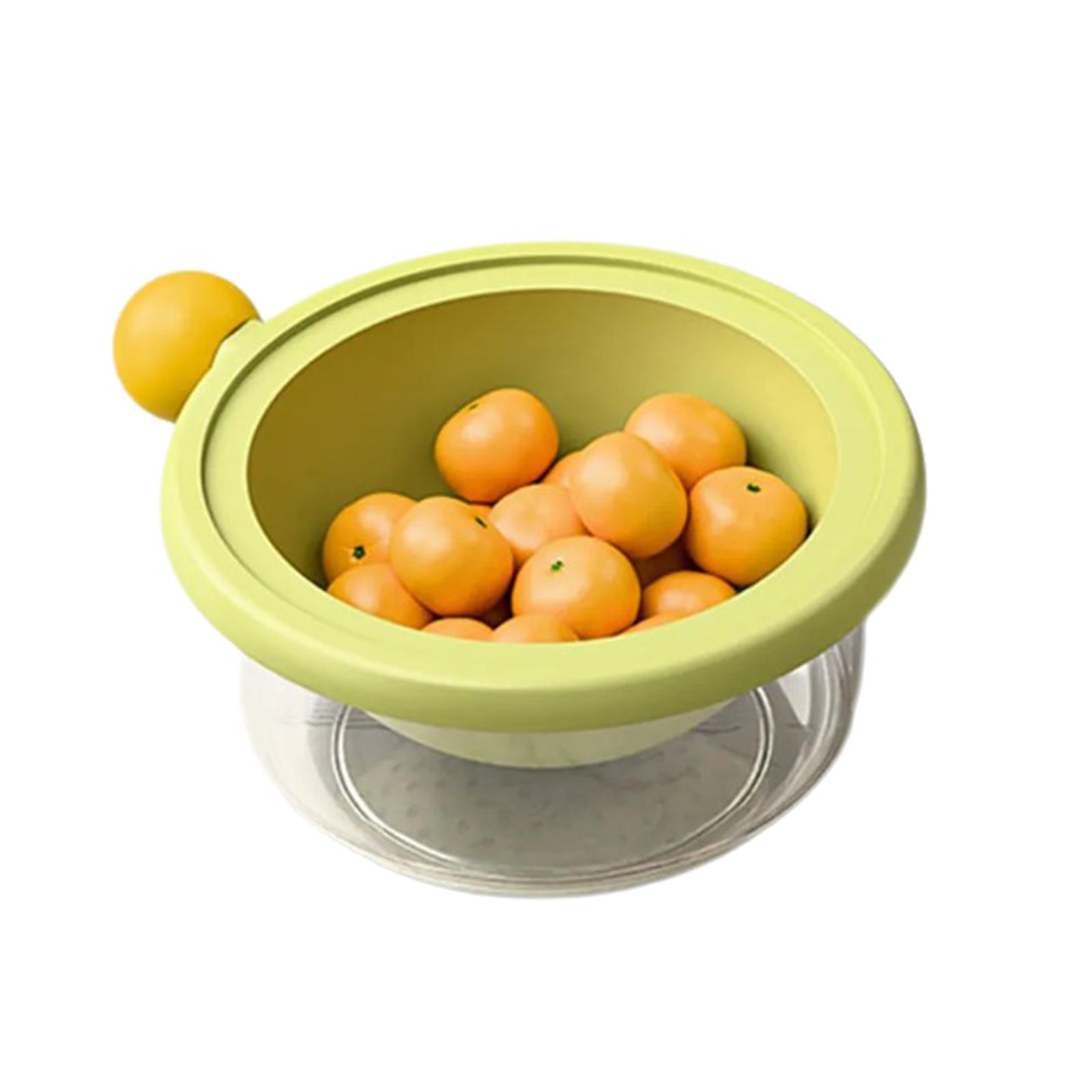 

Двухъярусный пластиковый дуршлаг Мойка для овощей Яркого цвета Для быстрого слива Ягоды Макароны Безопасный Пищевой класс зелёный