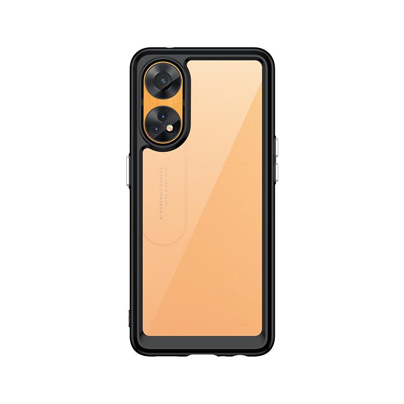 For OPPO Reno 8T Case Luxury Silicone Clear Bumper TPU Transparent Shockproof OPPO Reno 8T Case OPPO Reno 8T 5G Cover Reno 8T 4G чёрный