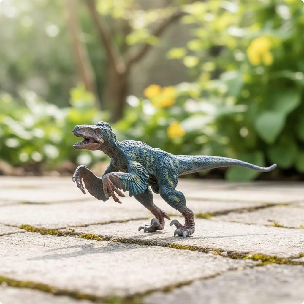 Utahraptor Figurine Hard Figure Detailed Dinosaur Model for Collectors, Shelf, Desk