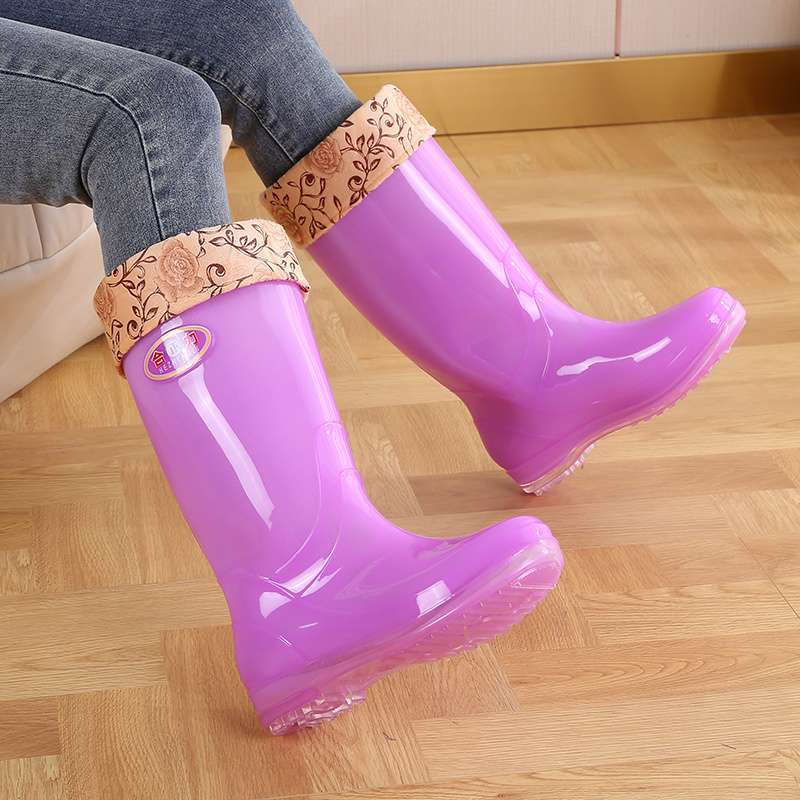 Gelee transparente Regenstiefel Wasserstiefel Regenschuhe Damen Sommer Regentage Arbeit schnelltrocknende Gummischuhe abriebfest Küche hoch wasserdicht s