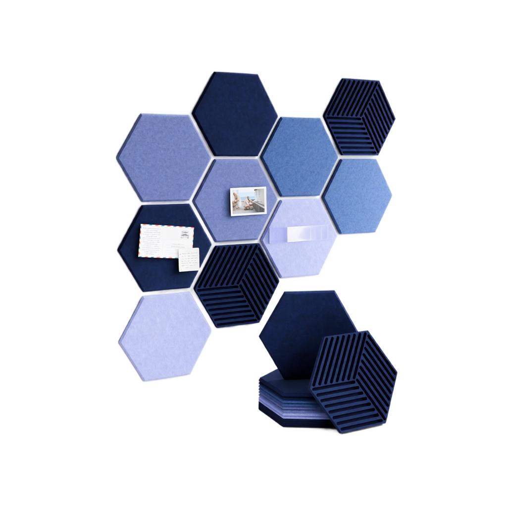 10 Pack Hexagonal Acoustic Panels, High Density Self-Adhesive Wall Panels for Noise Reduction and Decoration