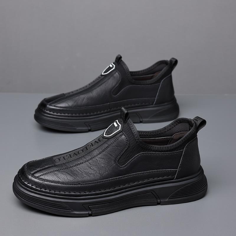

2025 new four seasons men s casual leather shoes business light non-slip soft-soled soft-faced leather shoes 38